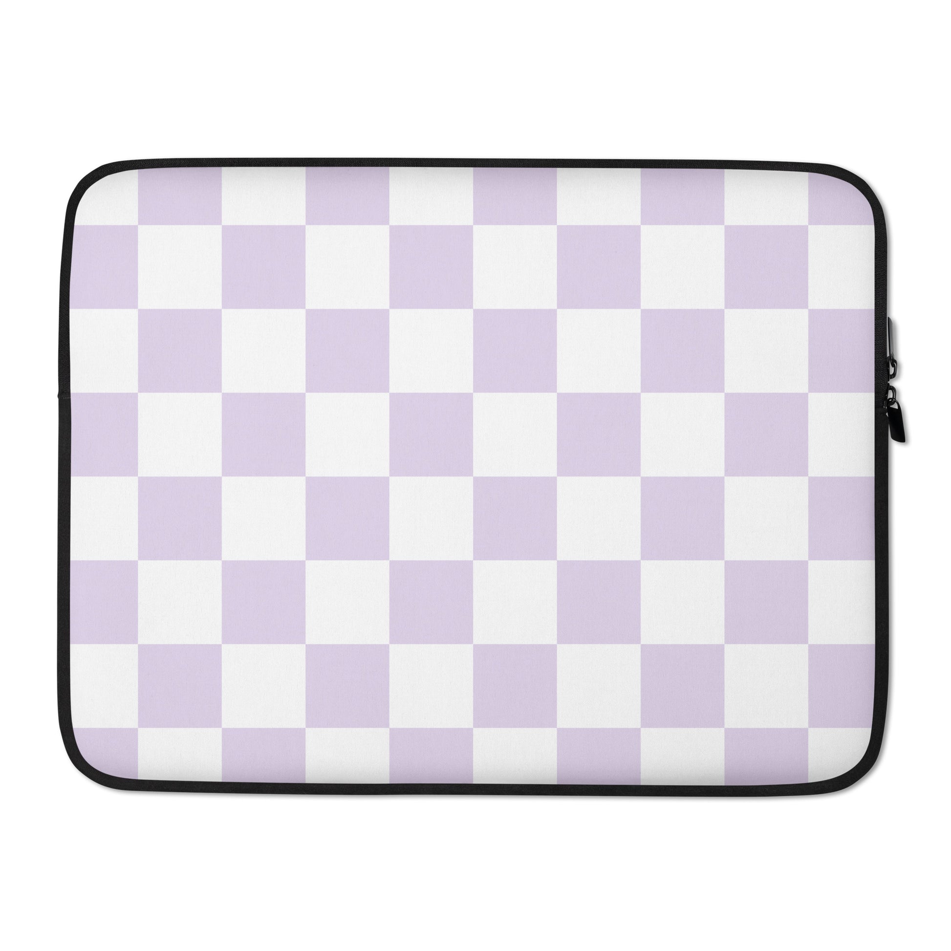 Pastel Purple Checkered Macbook Sleeve 15″