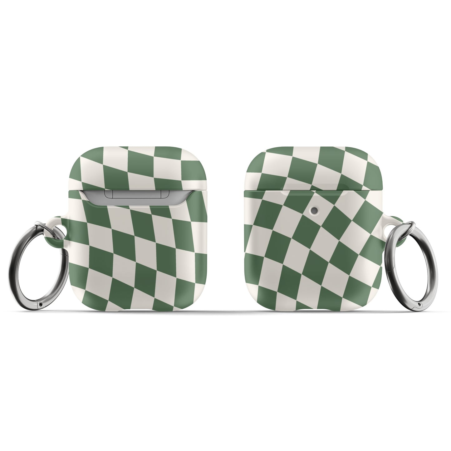 Green Wavy Checkered AirPods Case