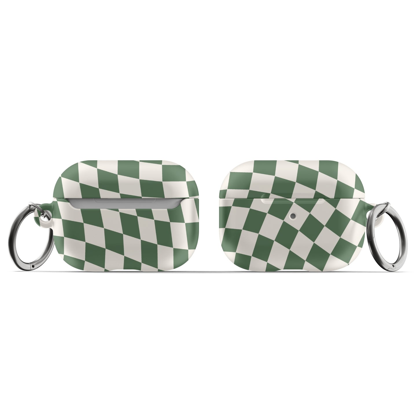 Green Wavy Checkered AirPods Case