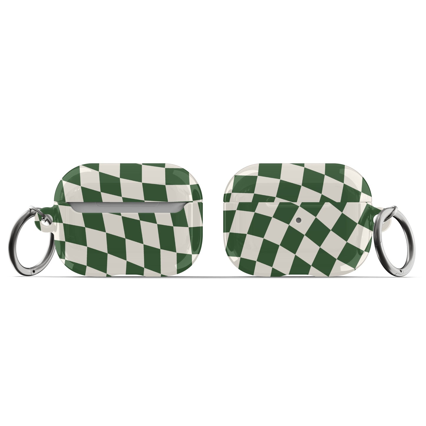 Green Wavy Checkered AirPods Case