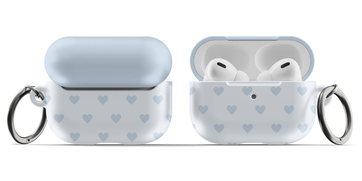 Flirty Blue Hearts AirPods Case