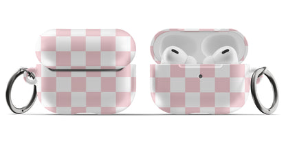 Pink Checkered AirPods Case