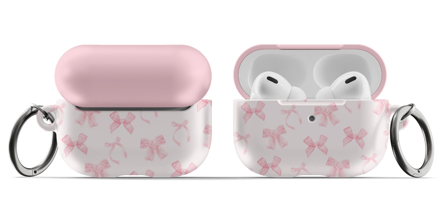 Pink Coquette Bows AirPods Case