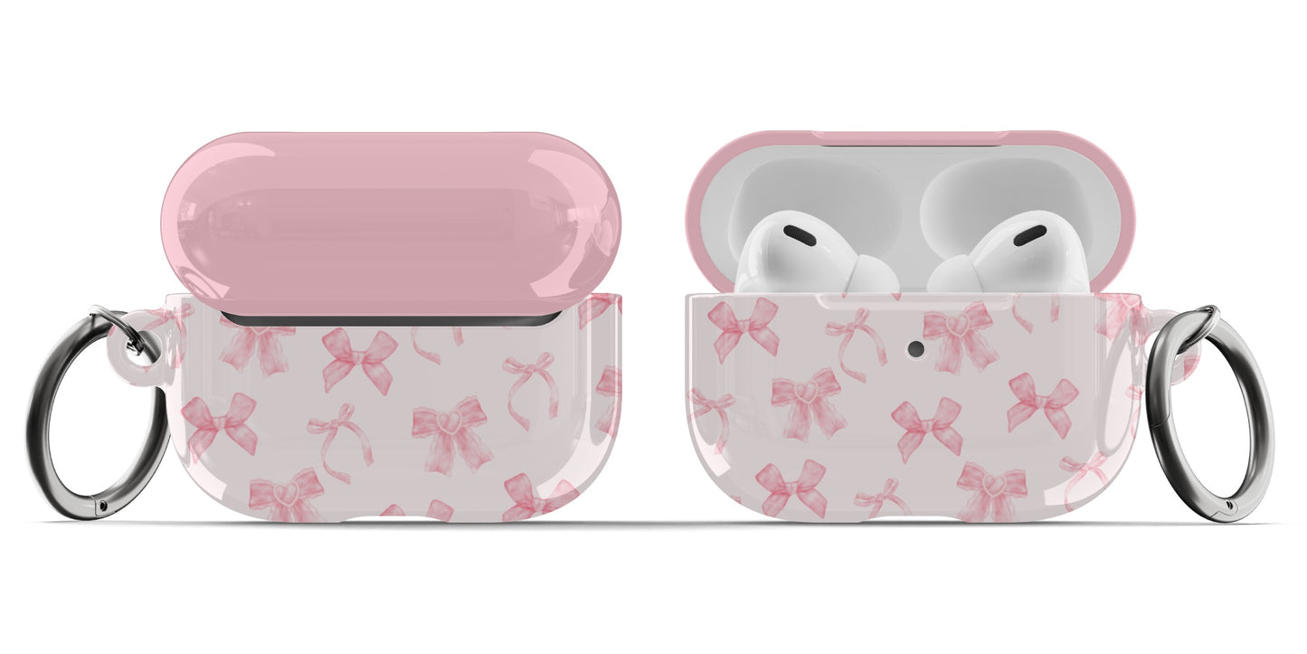 Pink Coquette Bows AirPods Case