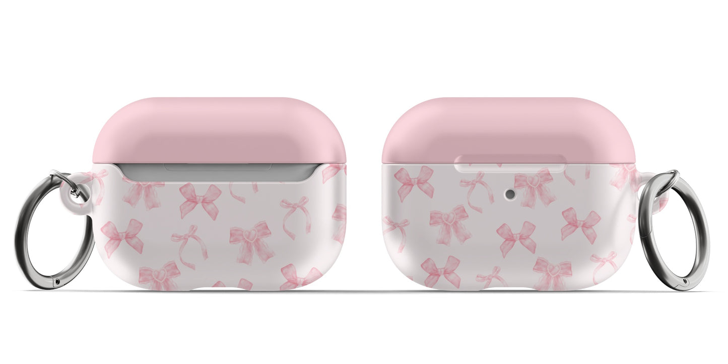 Pink Coquette Bows AirPods Case