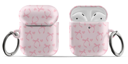 Pink Bows & Hearts AirPods Case