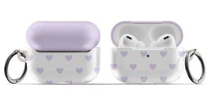 Purple Hearts AirPods Case