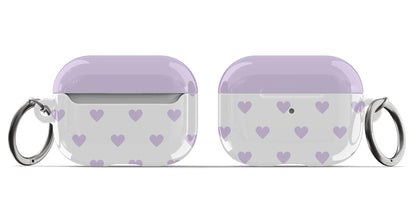 Purple Hearts AirPods Case