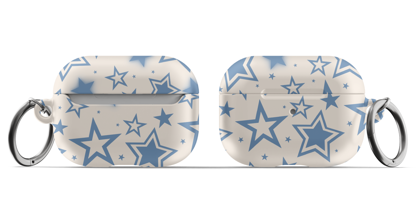 Blue & Beige Stardust AirPods Case