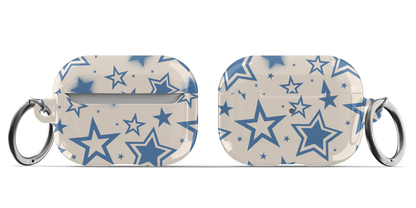 Blue & Beige Stardust AirPods Case