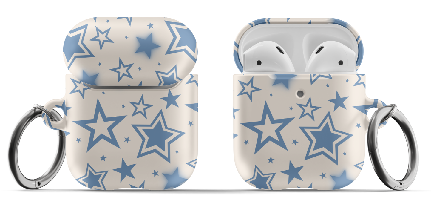 Blue & Beige Stardust AirPods Case