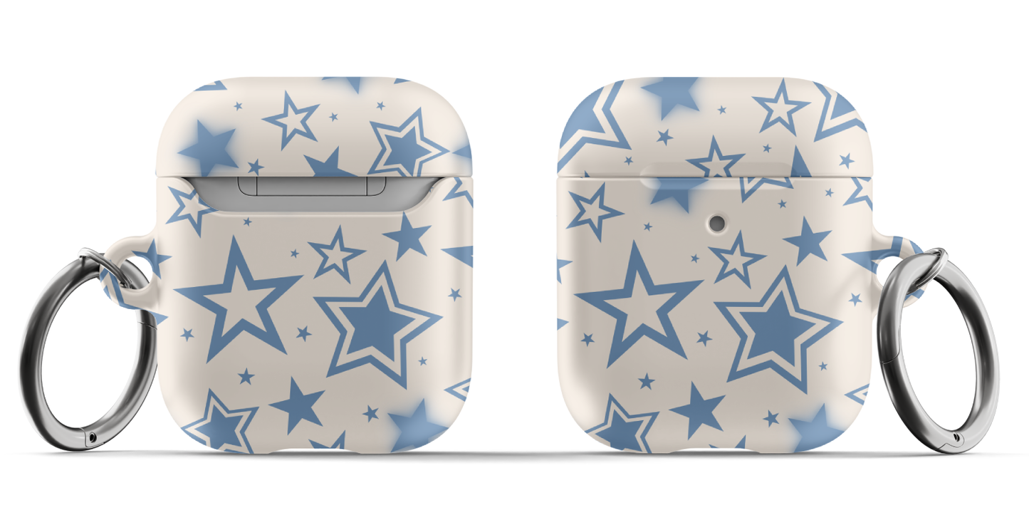 Blue & Beige Stardust AirPods Case