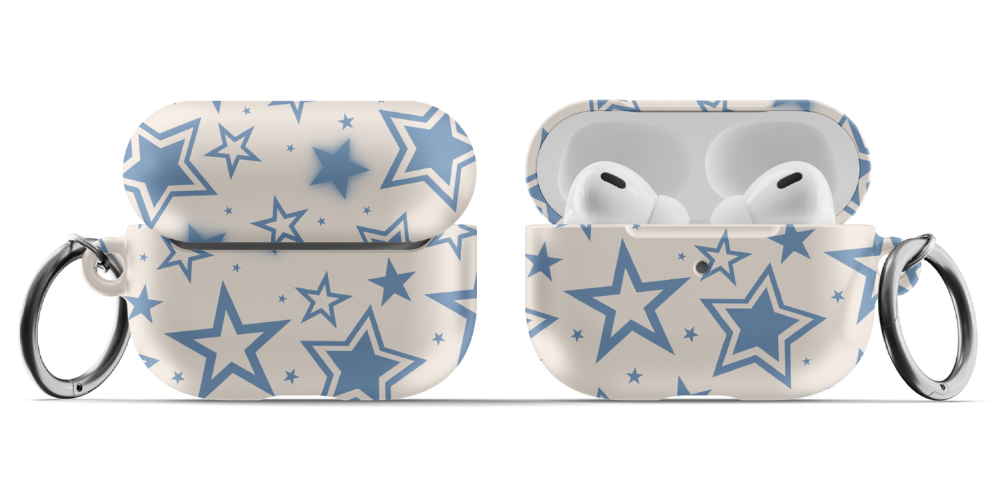 Blue & Beige Stardust AirPods Case