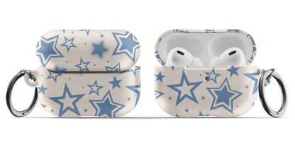 Blue & Beige Stardust AirPods Case