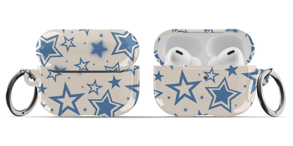 Blue & Beige Stardust AirPods Case