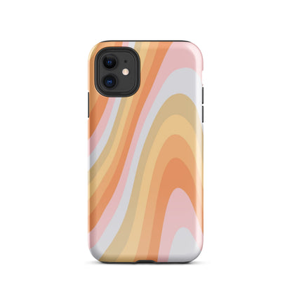 Rainbow Waves iPhone Case iPhone 11 Glossy