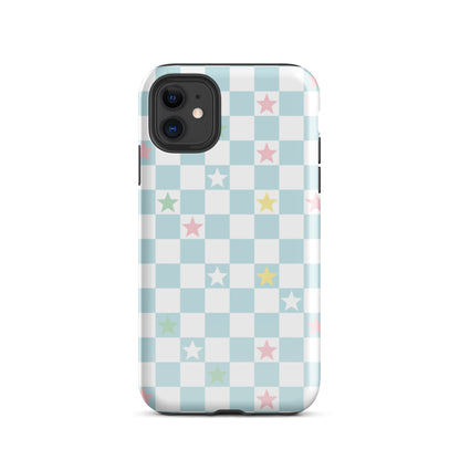 Stars Checkered iPhone Case iPhone 11 Glossy