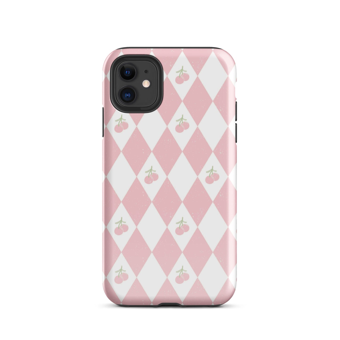 Cherry Argyle iPhone Case iPhone 11 Glossy