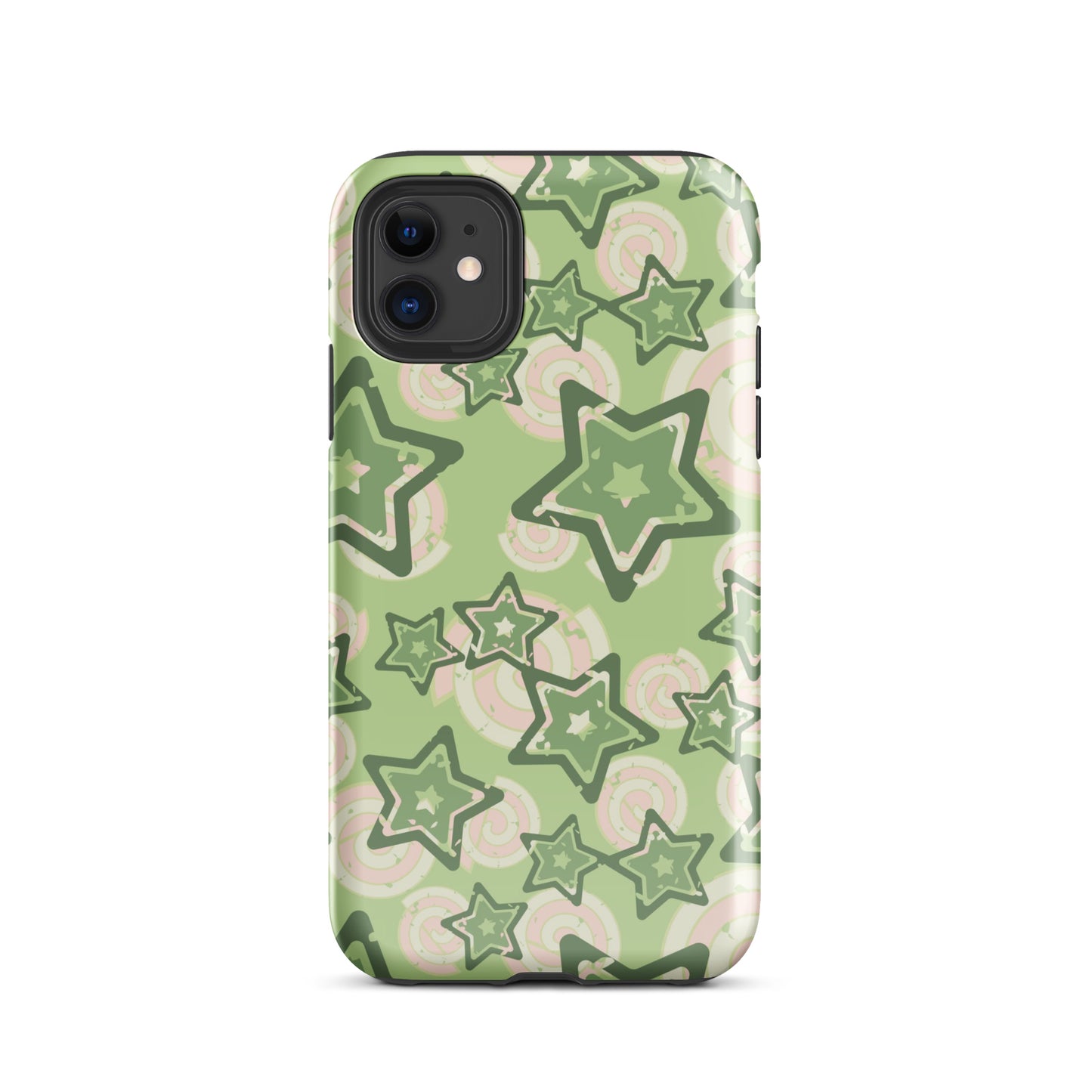Y2K Green Star iPhone Case iPhone 11 Glossy