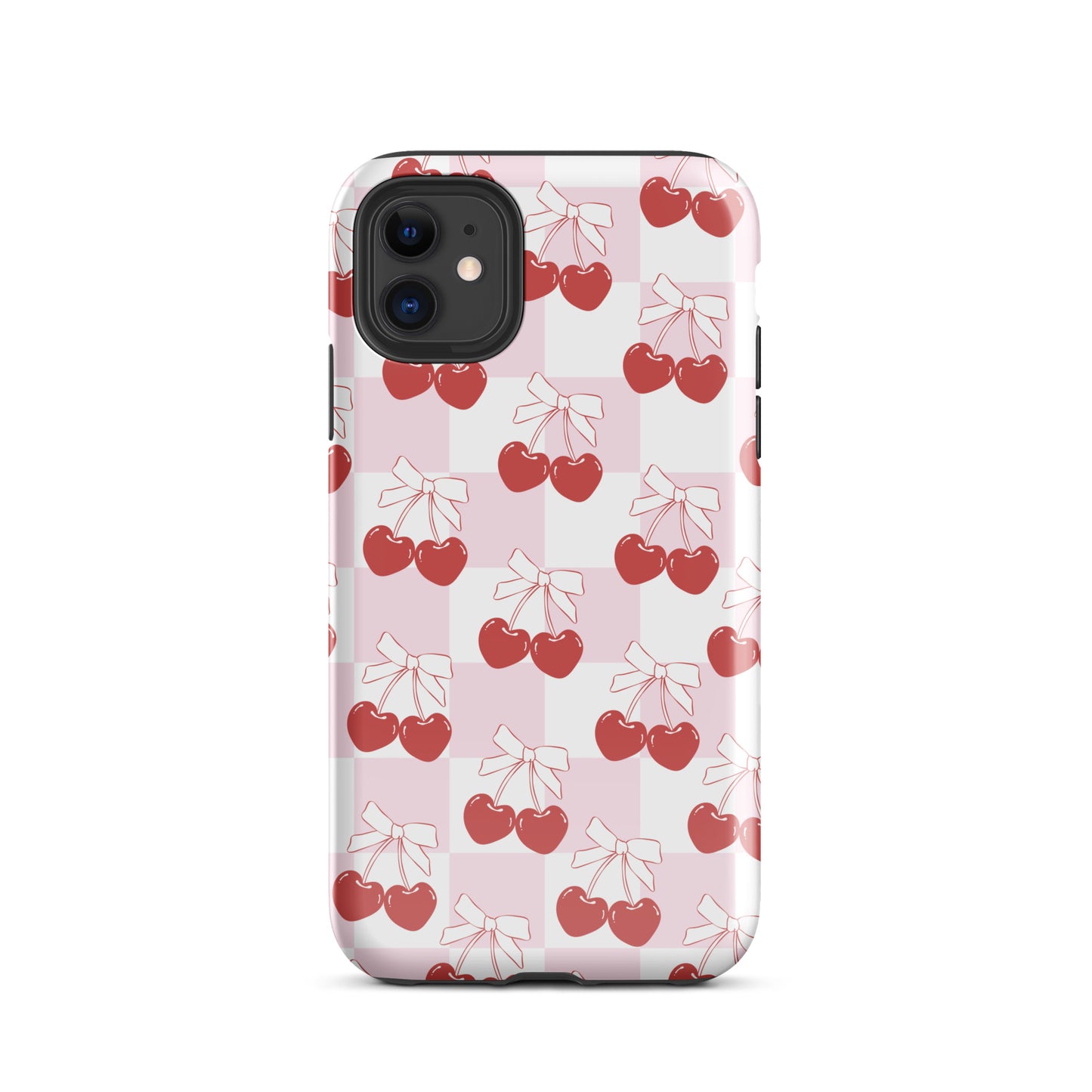 Cherry Bows Coquette iPhone Case