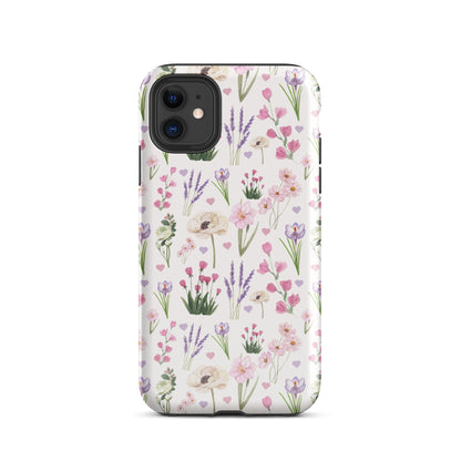 Vintage Purple Floral iPhone Case