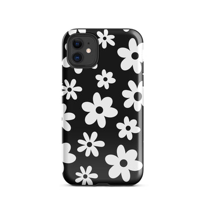 Black Flower Power iPhone Case