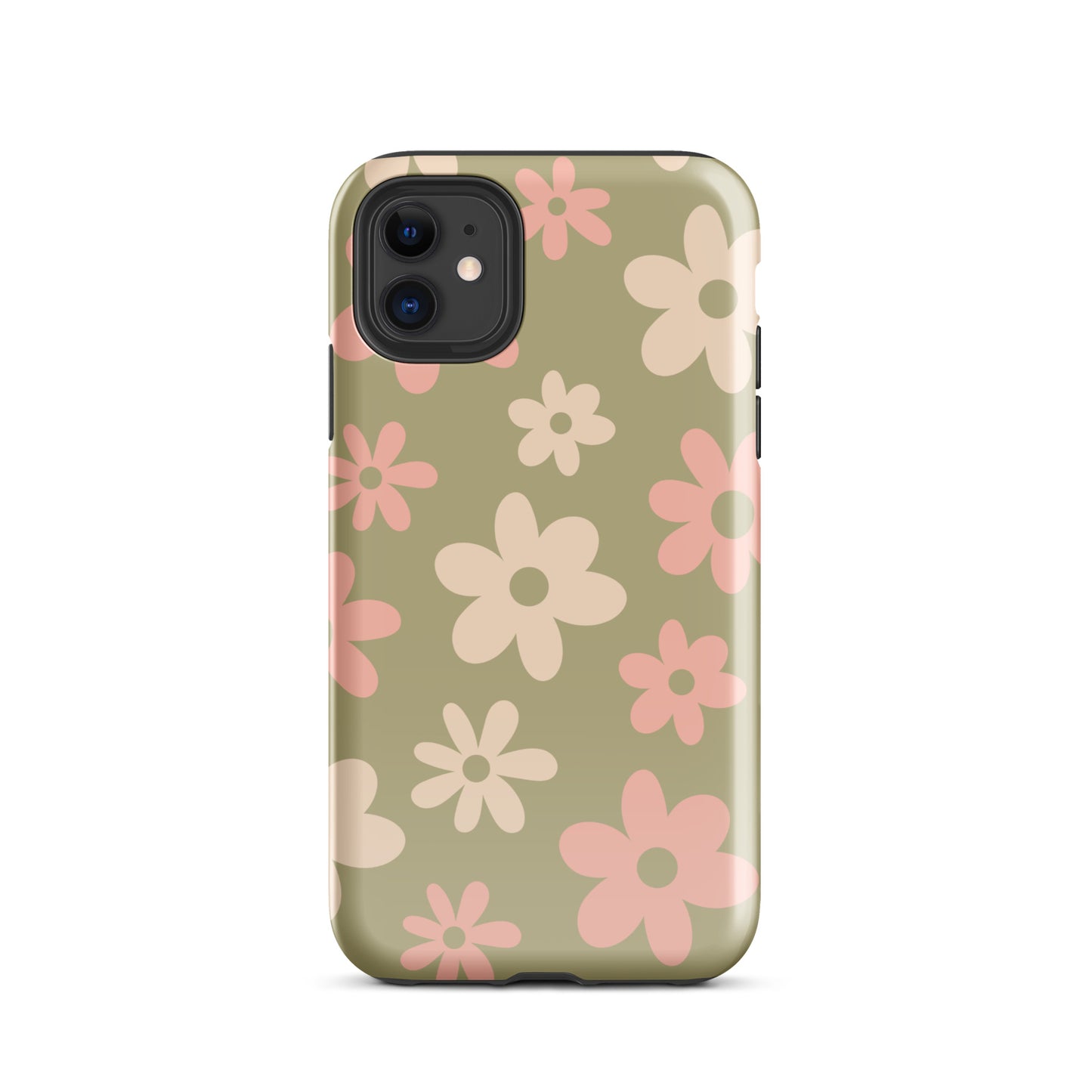 Green Flower Power iPhone Case