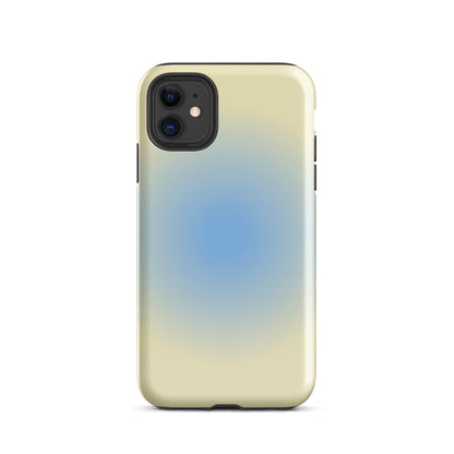 Blue & Yellow Aura iPhone Case