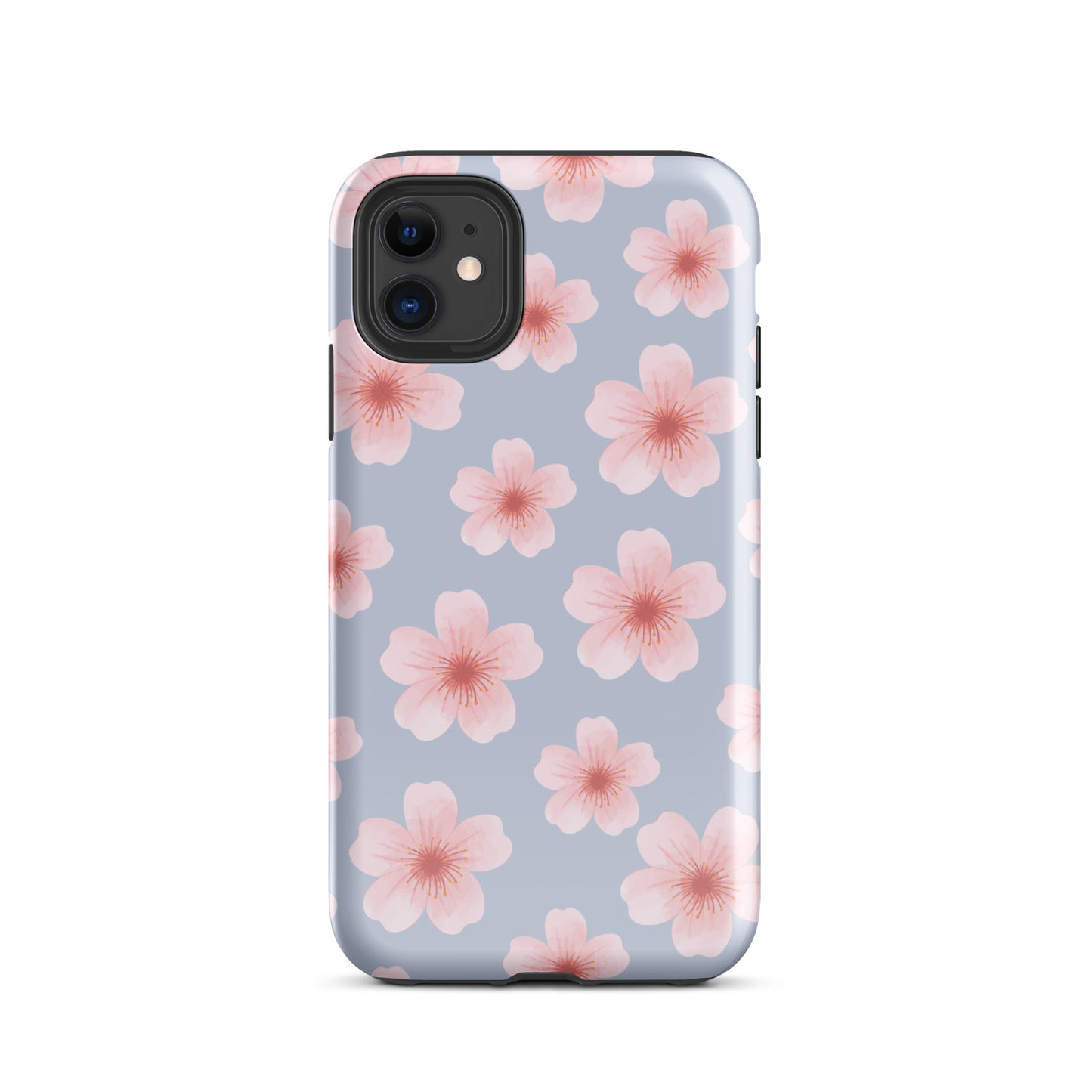 Blue Cherry Blossoms iPhone Case