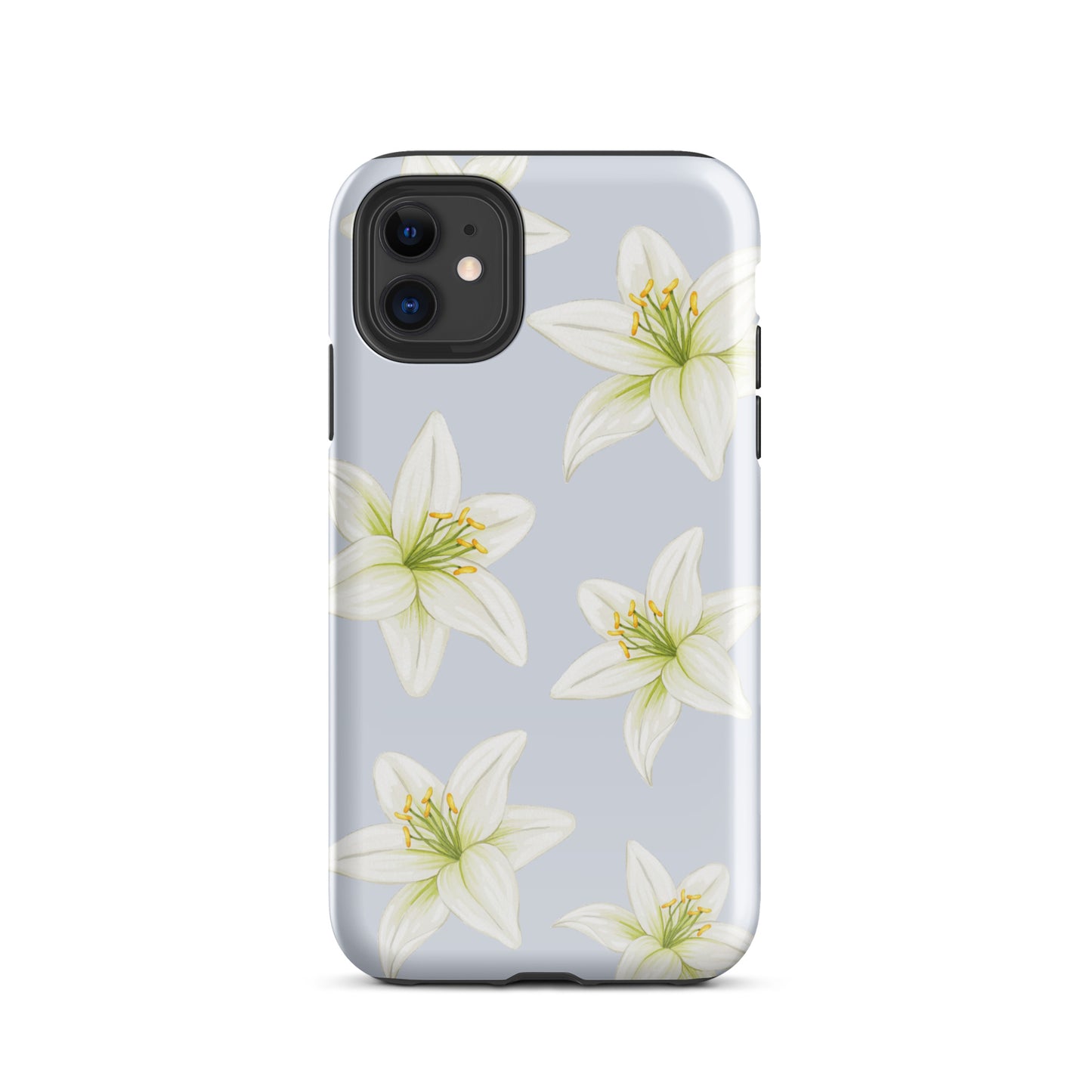 Blue Tiger Lily iPhone Case