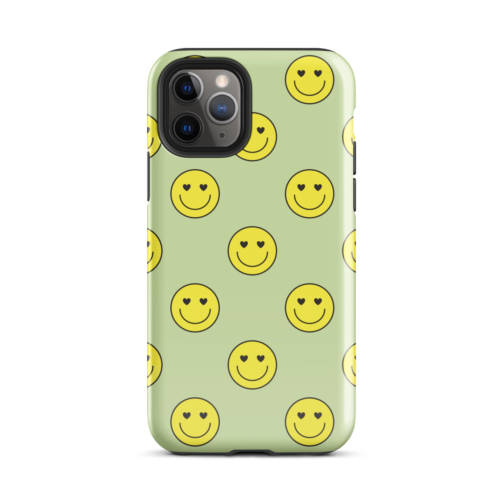 Neon Smiley Faces iPhone Case iPhone 11 Pro Glossy