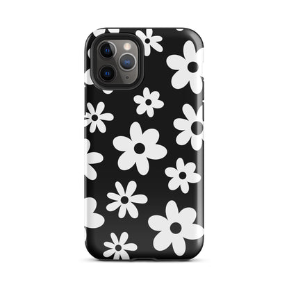 Black Flower Power iPhone Case