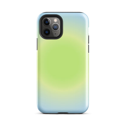 Green & Blue Aura iPhone Case