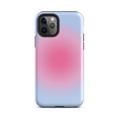 Pink & Blue Aura iPhone Case