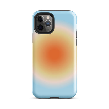 Orange & Blue Aura iPhone Case