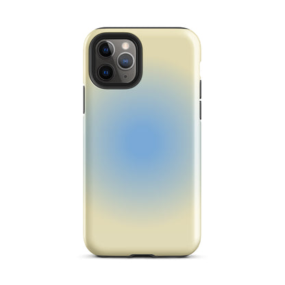 Blue & Yellow Aura iPhone Case