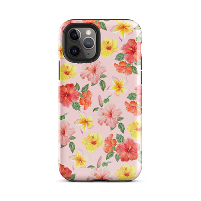 Pink Hibiscus Bloom iPhone Case