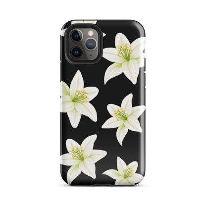 Black Tiger Lily iPhone Case