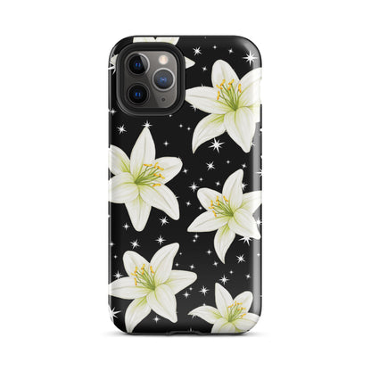 Tiger Lilies & Stars iPhone Case