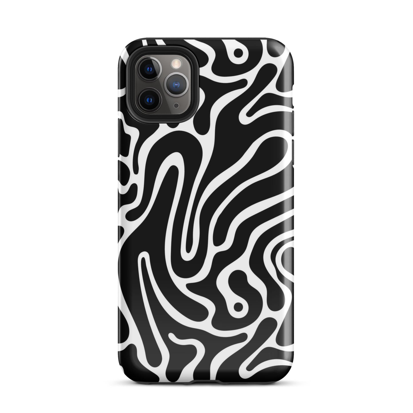 Wavy Noir iPhone Case iPhone 11 Pro Max Glossy