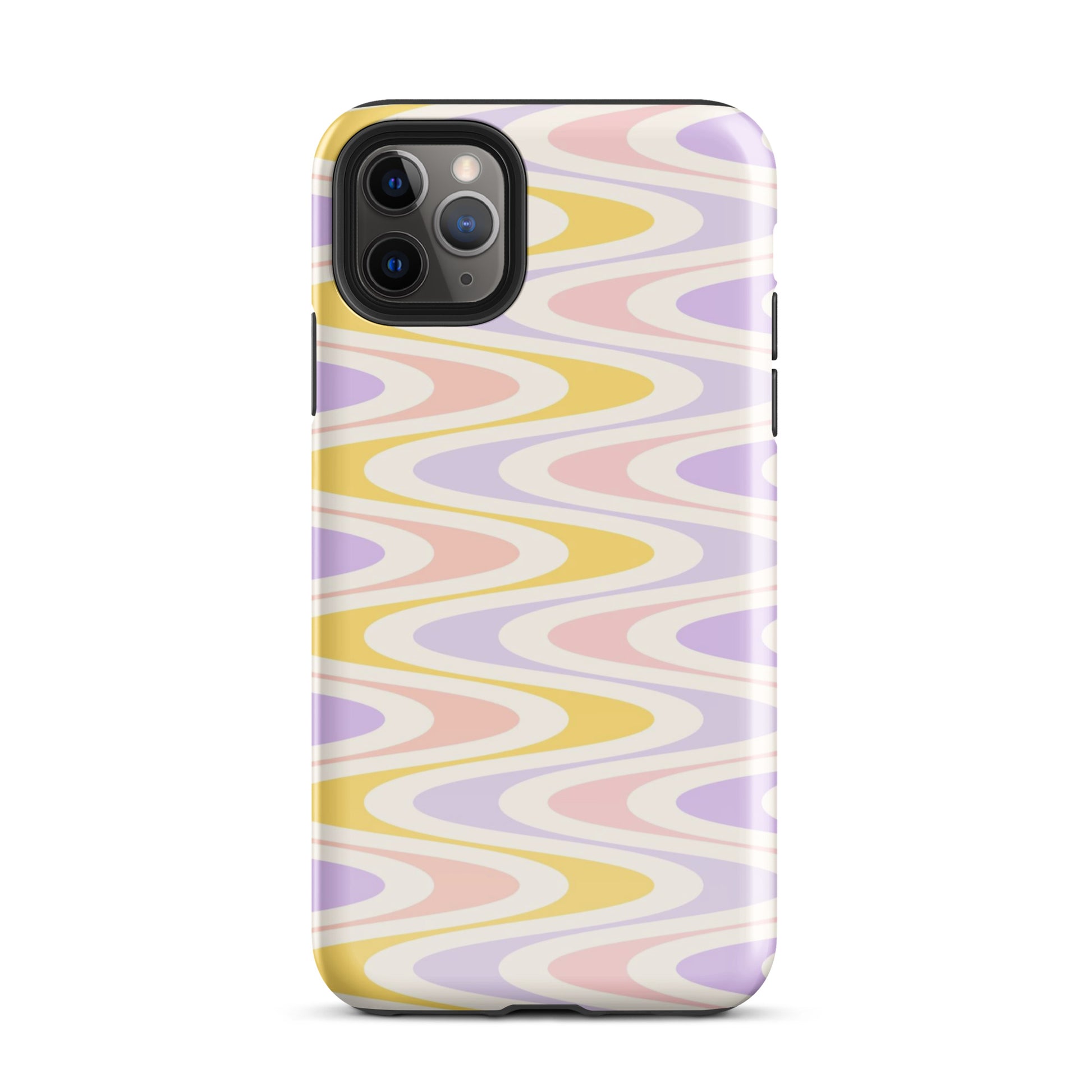 Pastel Retro Wavy iPhone Case iPhone 11 Pro Max Glossy