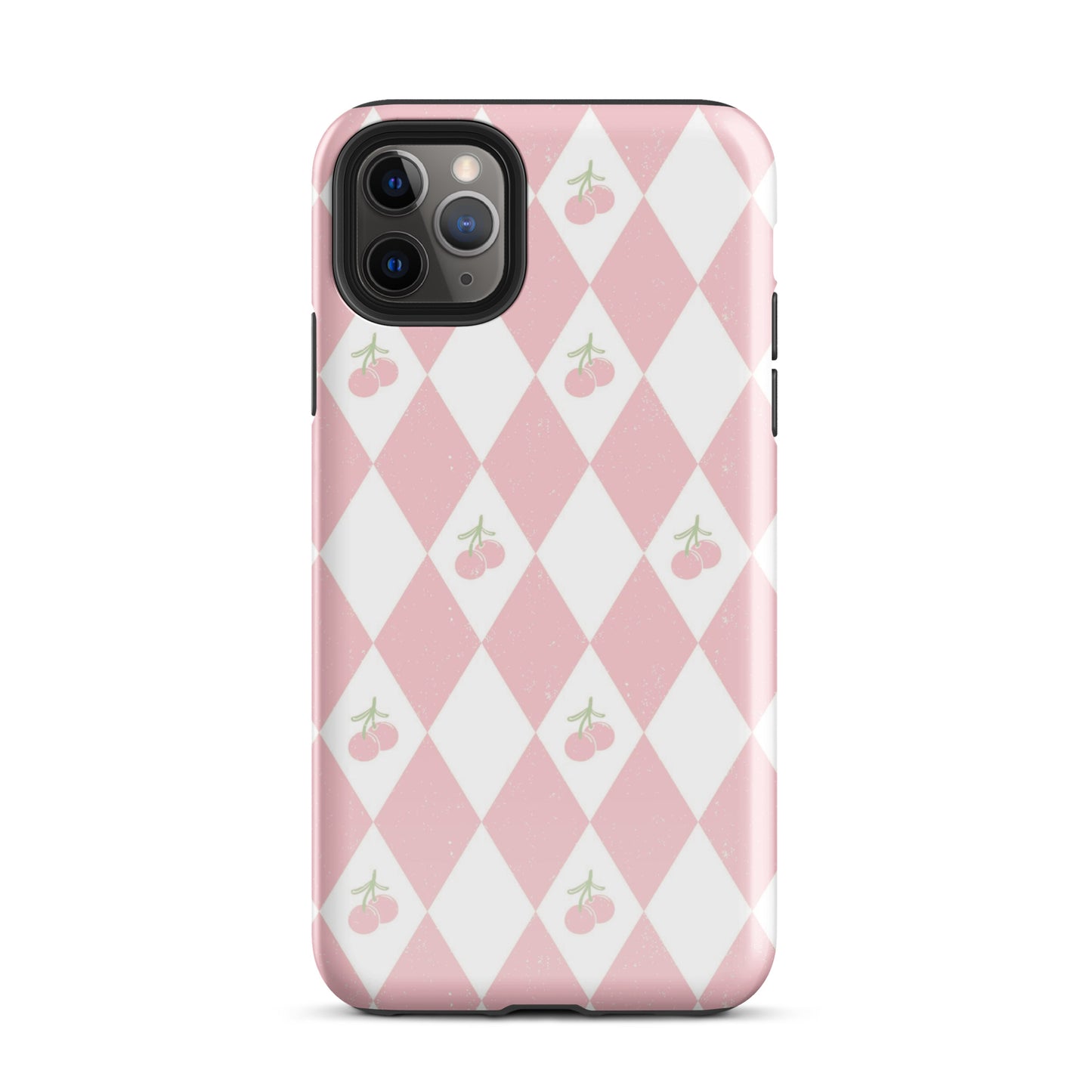 Cherry Argyle iPhone Case iPhone 11 Pro Max Glossy