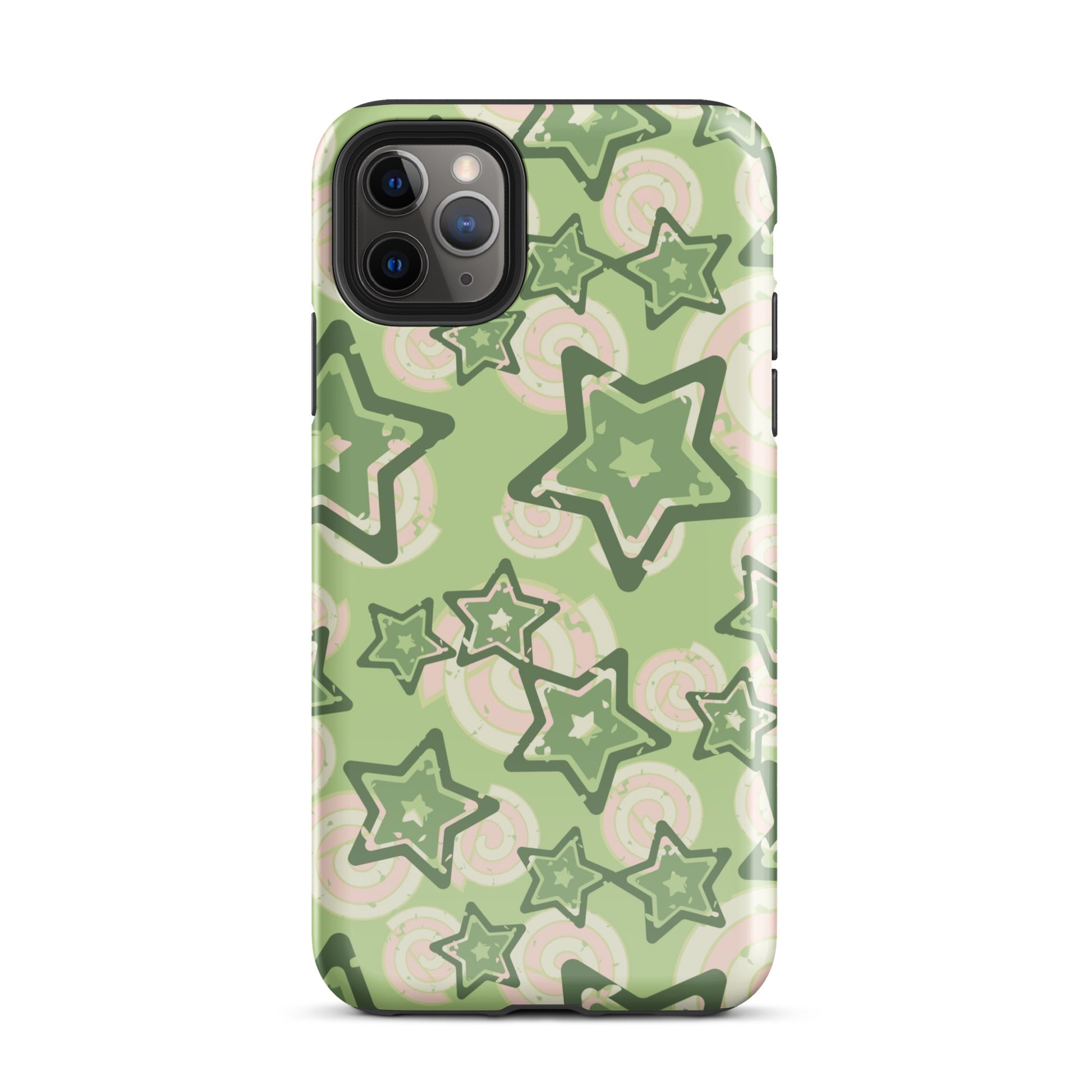 Y2K Green Star iPhone Case iPhone 11 Pro Max Glossy