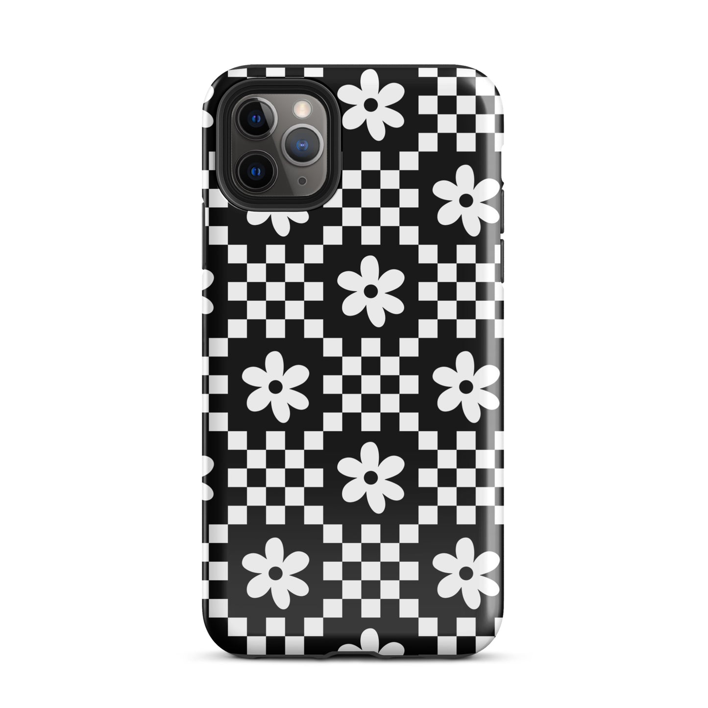 Checkerboard Daisy iPhone Case iPhone 11 Pro Max Glossy