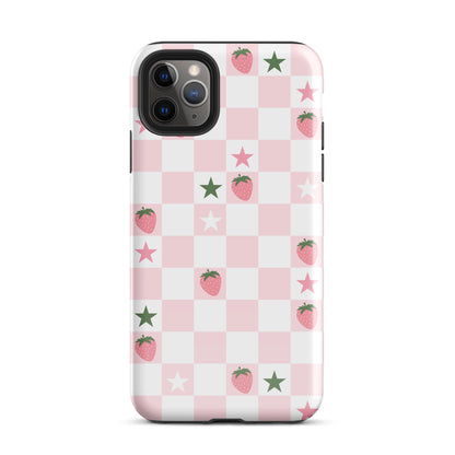 Strawberry Check iPhone Case