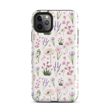 Vintage Purple Floral iPhone Case