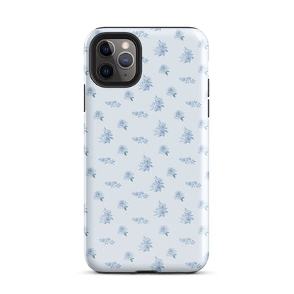 Blue Vintage Roses iPhone Case