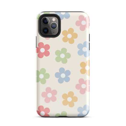 Preppy Retro Flowers iPhone Case