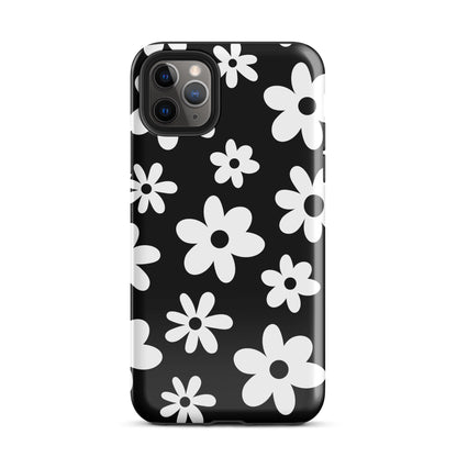 Black Flower Power iPhone Case