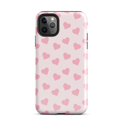 Pink Heart Mania iPhone Case